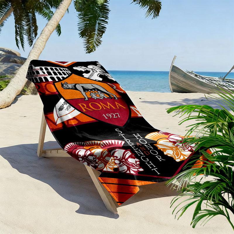 The Wolves Logo Print Beach Towel, Large Soft Quick Dry Towel for Beach Camping Swimming