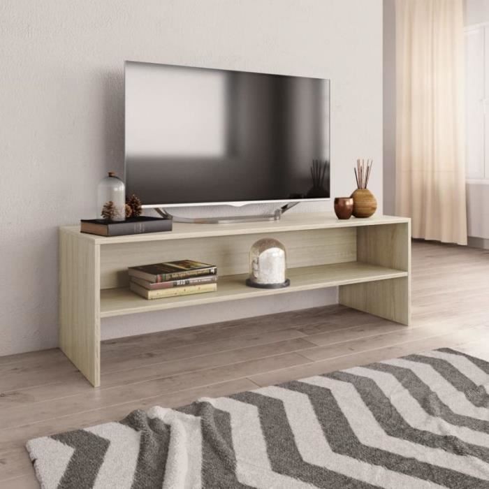 VidaXL TV Stand Sonoma Oak 120 X 40 X 40 Cm Particleboard