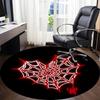 1pc Spider Web Office Round Area Rug, Indoor Mat Suitable ForOffice, Under Office Chairs Bedroom Living Room Home Decor, Room Deco q059