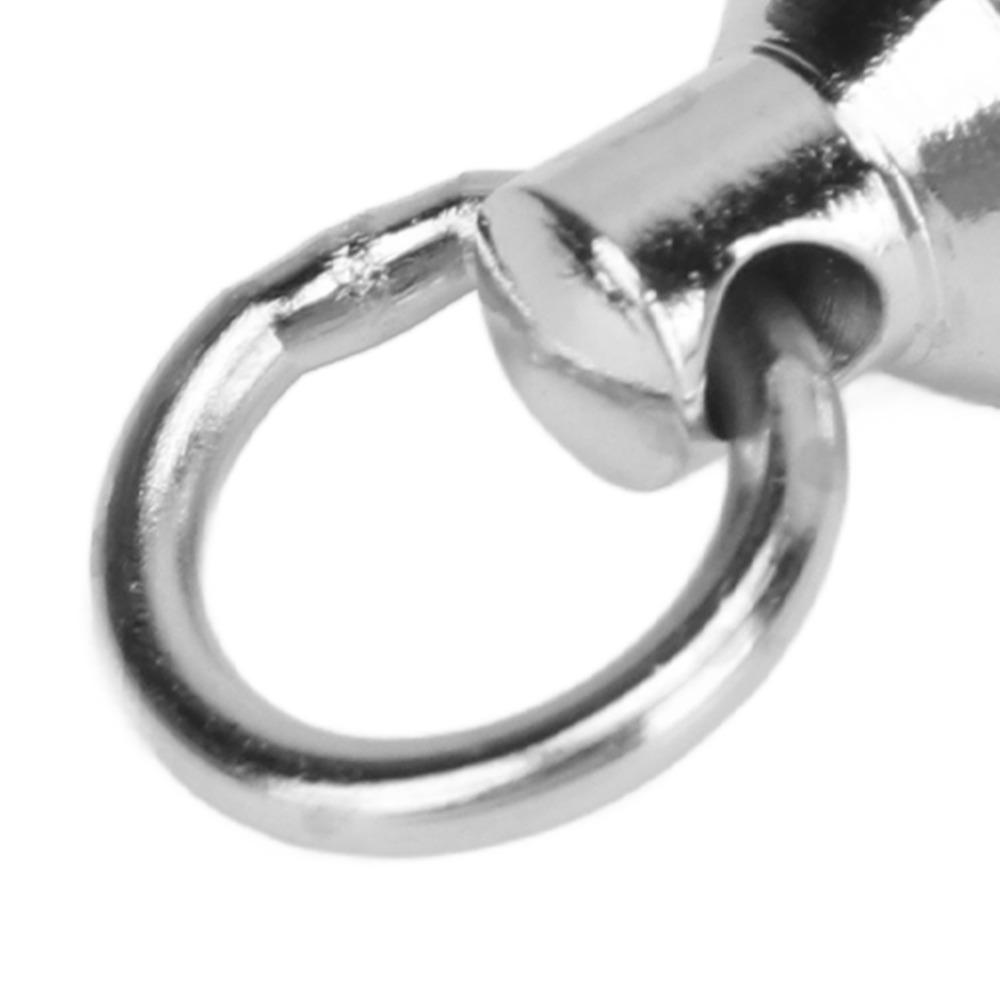 30PCS High Strength Fishing Bearing Swivels Stainless Steel Ball Bearing Swivels  Saltwater Fishing
