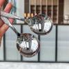 Small daisy eating spoon drinking  304 stainless steel thickened household long spoon drinking Congee spoon 3pcs