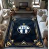 Tappeto Morbido Area Rug con Motivo Calcio FC Zürich Antiscivolo Tappeto per Pavimento Interno Tappetino Decorazione Sportiva per Camera da Letto