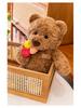 Rose Bouquet Bear Plush Doll - Cute Gift for Couples & Girls