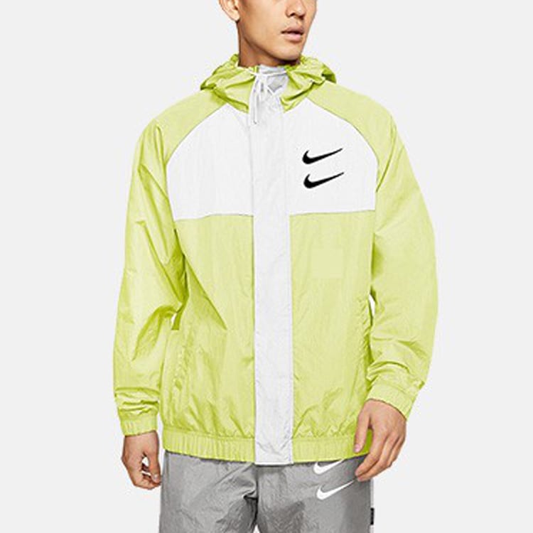 Nike Jackets Men's Neon Green Hooded Moderate Other CJ4889-701