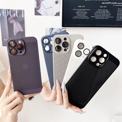 Luxury Radiator Buffer Case for iPhone 16 Pro Max 15 14 Plus 13 12 11 Lens Protector Shockproof Armored Phone Case