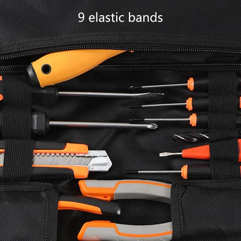 Svinovací taška na nářadí Organizér na nářadí se zipy Přenosné pouzdro na nářadí Oxfordská tkanina pro mechanika elektrikáře kutila