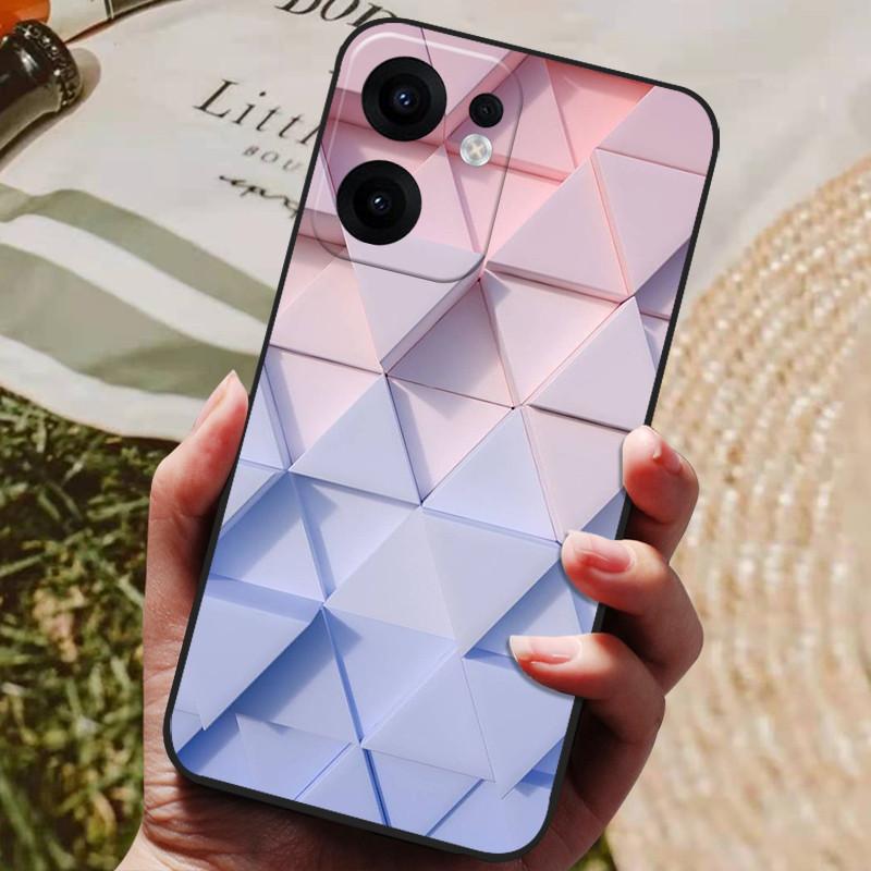 For OPPO Reno13 F 5G Case Reno13F 4G Luxury Painted Phone Silicon Back Cover For OPPO Reno 13F CPH2699 Cases Protective Shell
