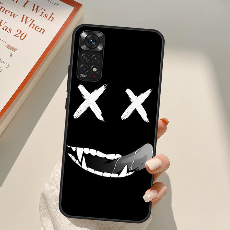 Scary Smile Skeleton Devil pro Redmi 10A 10C 9A 9C 9T K40 K50 Pouzdro na herní telefon pro Redmi Note 11S 10S 9S 9 10 11 Pro