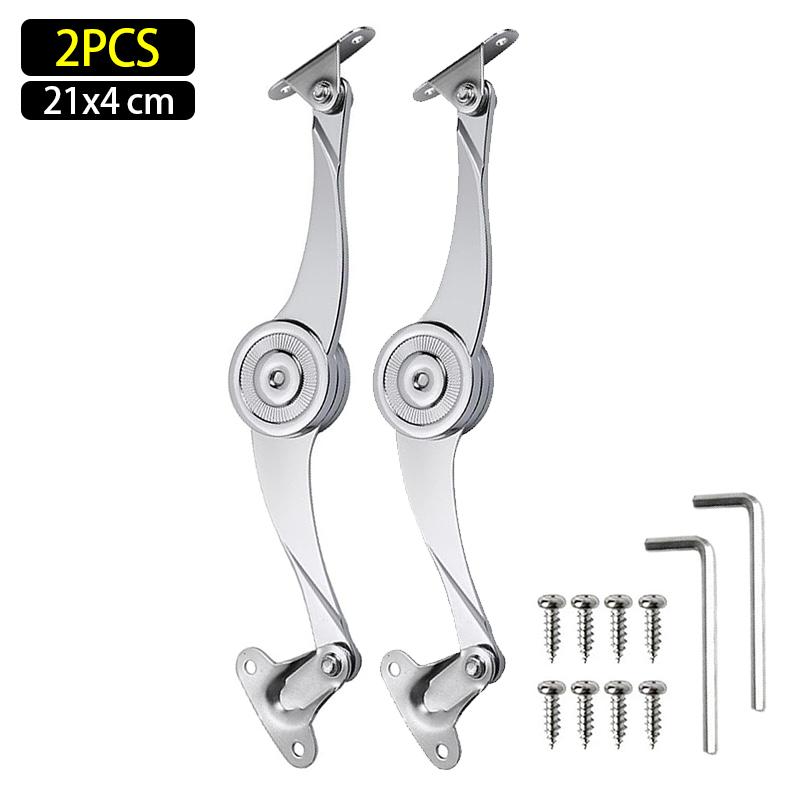 Adjustable Hydraulic Randomly Stop Hinges Support Rod for Kitchen Wardrobe Cabinet Polish Hinge Lift Up Flap Stay Hardware Tools