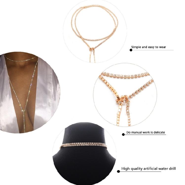 European and American Street Rhinestones Clavicle Chain Necklace Trend Necklace