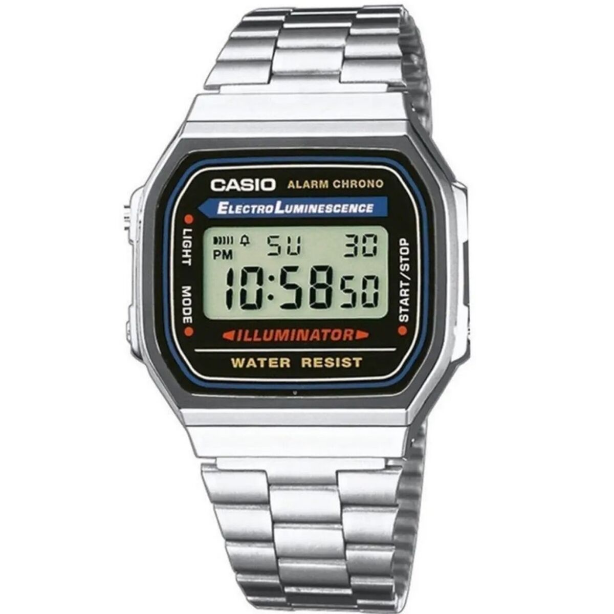 

Часы унисекс Casio A168W-1, черные, серебристые (Ø 36 мм) TU прозрачный
