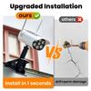 Solar Lights Outdoor Motion Sensor Garden Wall Fence Clip On Light LED Dummy Decoy Fake Security Camera Yard Sensing Lamp