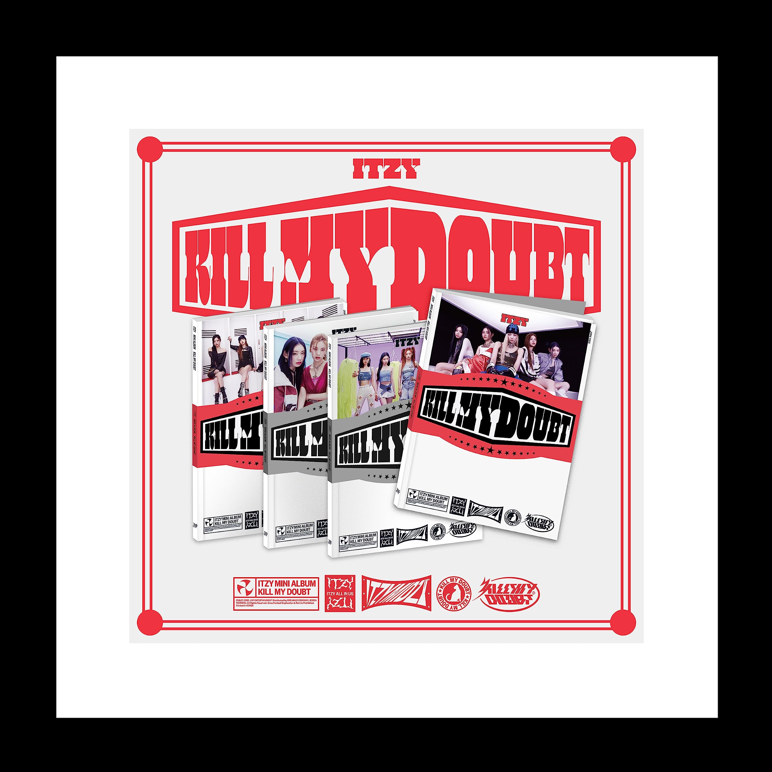 

ITZY KILL MY DOUBT 7th Mini Album Standard C Version Champion Lyric Boxing Sealed CD+60p PhotoBook+1ea Belt+2p PhotoCard+1ea Book+4p PostCard+1ea