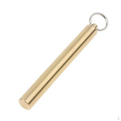 Waterproof Brass Pocket Toothpick Holder Pick for Box Keychain