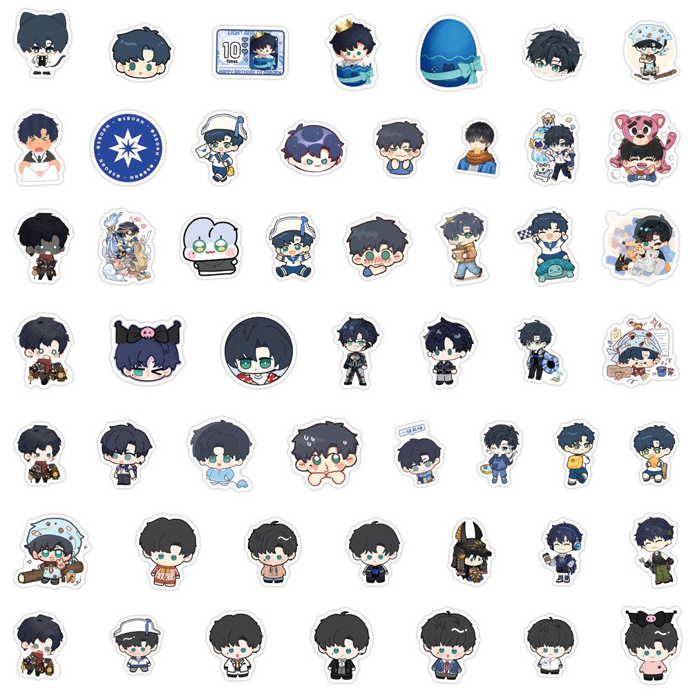 104 New Xiao Yi QQ People Graffiti Stickers Decorate Refrigerator Scooter Personalized DIY Stickers