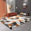 Modern Luxury Geometric Orange Rugs Non-slip Carpets for Living Room Sofa Bedroom Home Decorations Coffee Tables Mat