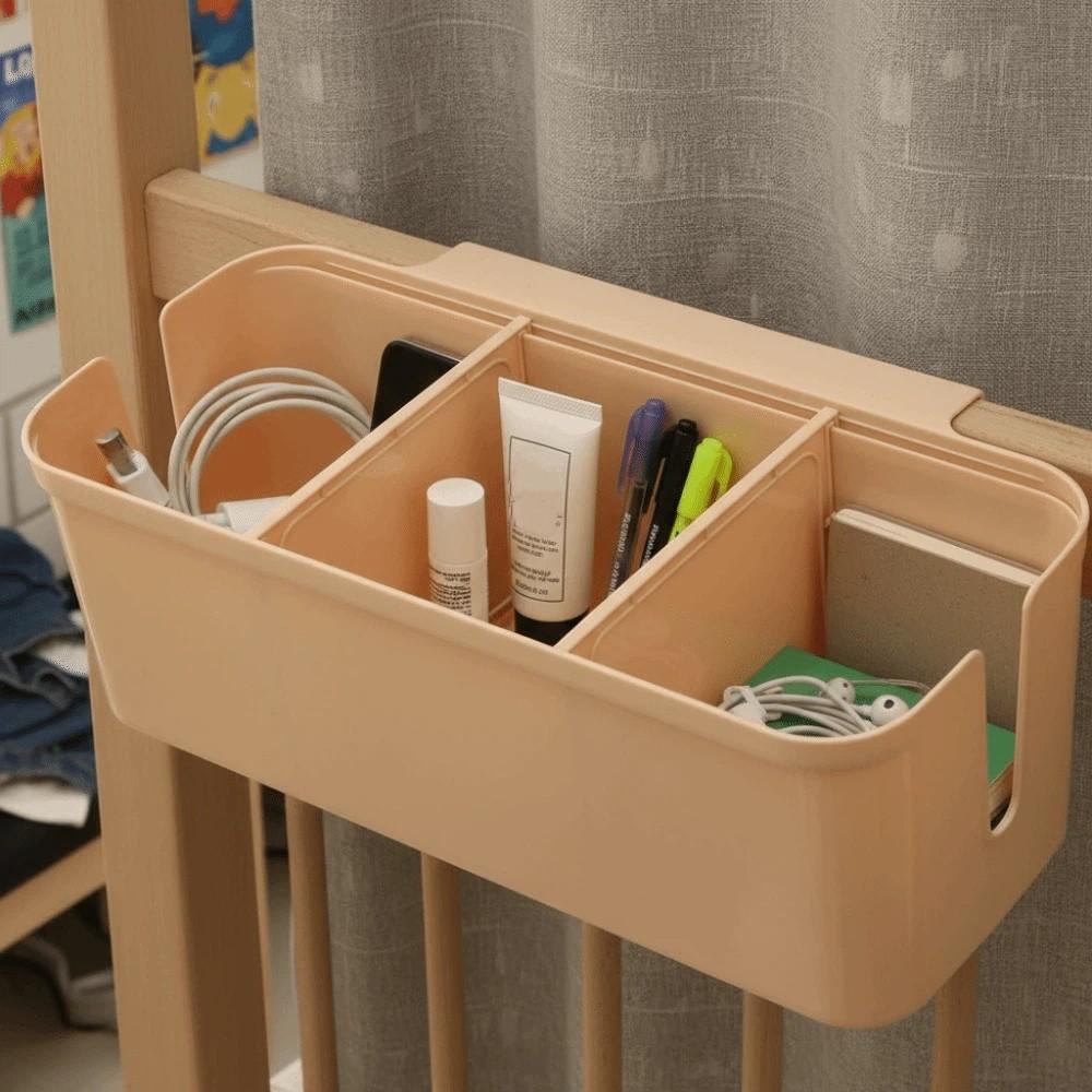 Partition Bedside Hanging Basket Large Capacity Bed Hanging Bag Hanging Storage Rack  Bedroom