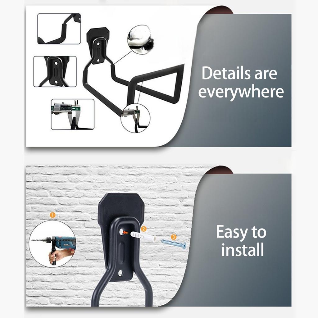 Sturdy Metal Water Hose Holder for Wall Mounting Space Saving Storage Hook Rust Proof Hanger for Outdoor Garden Use