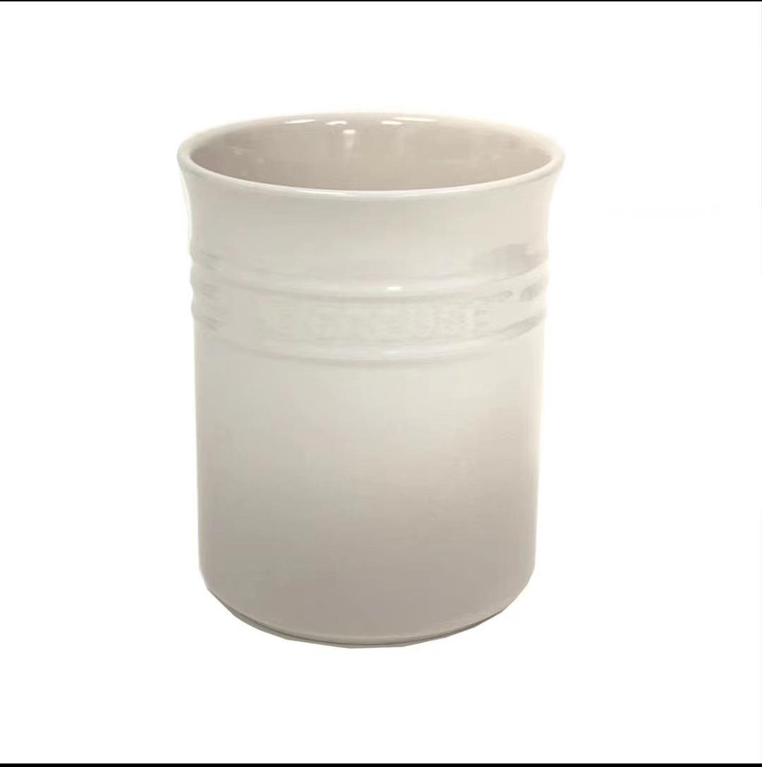 

Porcelain Kitchen Utensil Holder for Countertop,Ceramic Storage Organizer for Knives Spoons and Forks,Cooking Tools Container