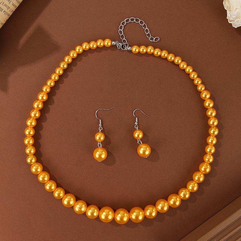 

Нови надходження Барвистий набір намисто та сережок з імітацією цирконів Пластикові круглі намистини Цирконні набори Заява Ручна робота Цирконні подарунки