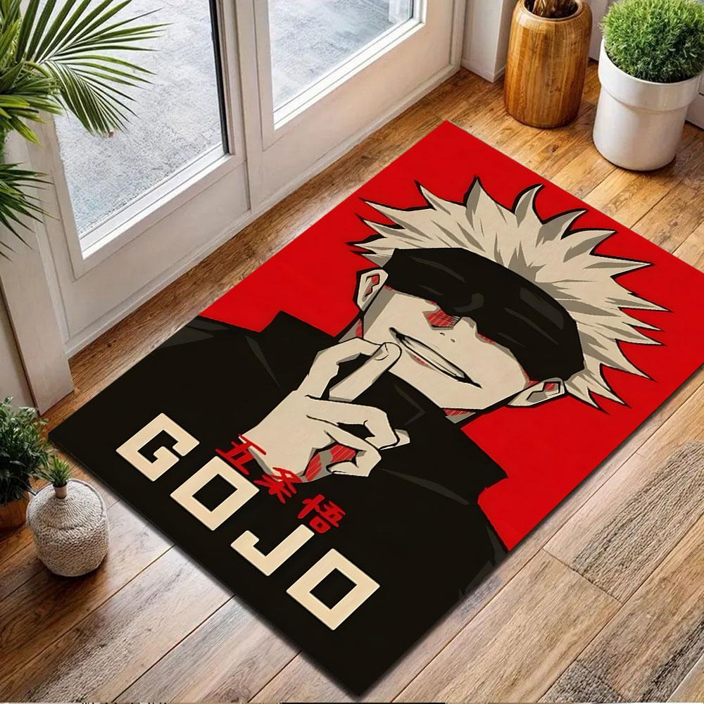 Mysterious Anime Character Style Patterned carpet, non slip mat suitable for living room and bedroom sofas