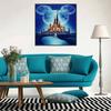 DIY Diamond Painting Round Diamond Mickey and The Castle Full Diamond Mosaic Home Decoration Painting Cross Stitch Kit
