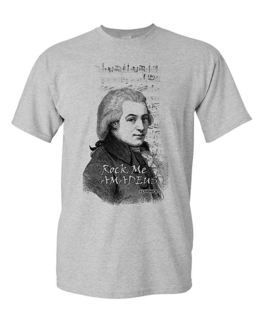 Rock Me Amadeus Mozart - Unisex Cotton T-Shirt Tee Shirt 4XL