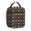 Chickens Rooster Print Insulated Lunch Bag Unisex Reusable Portable Waterproof Thermal Oxford Lunch Box for Work Picnic Travel