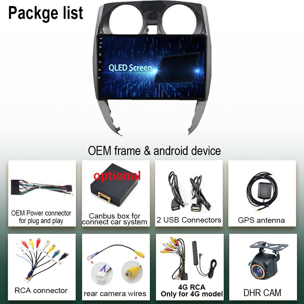 Carplay  Android 14 For Nissan Note 2 E12 2012-2021 Car Stereo Radio Multimedia Player Navigation Head Unit GPS QLED 5G WIFI BT