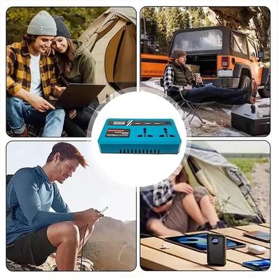 1 pièce Onduleur de batterie 18 V 20 V vers 220 V avec 4 USB LED Transformateur intelligent multifonctionnel Prise double domestique