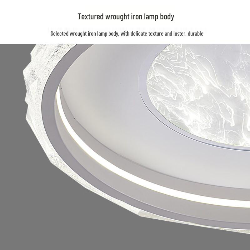 Italian Minimalist Luxury Round Crystal Ceiling Lamp