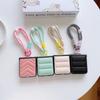 Down Jacket Style PU Leather Cover with Wrist Strap Bracelet For Samsung Galaxy Z Flip 6 5 4 3 Hard Hinge Protective Phone Case