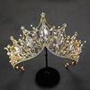 Baroque Queen Crown Handmade Gold Wedding Tiaras And Crown For Bride Headband