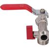 2-in-1 Double Outlet Faucet Outdoor Garden Faucet Anti-freeze Double Mouth Brass Blue Faucet Garden Hose Connector Tool