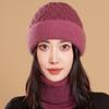 New Knitted Hat Winter Women's Outdoor Cold Hat Outdoor Crimped Twist Pattern Warm Wool Hat