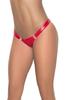 Detachable String On The Front Wetlook Red Mal1090 Wrd