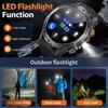 LIGE New 1000mAh Capacity Battery Smart Watch LED Flashlight Outdoor Mountain Climbing Cycling Sports Health Monitor Smartwatch