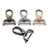 16mm/20mm/26mm Metal Belt Keychain Trigger Clips Pet Leash Hooks Detachable Snap Hook Leather Strap Buckles