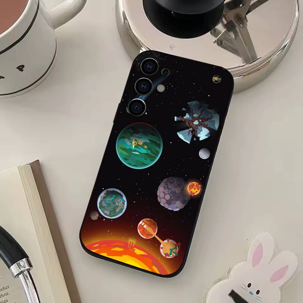 Adventure Game O-Outer W-Wilds Phone Case For Samsung S25,S24,S21,S22,S23,S30,Ultra,S20,Plus,Soft Silicone Black Cover