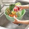 LYGIL Double-Layer Transparent Draining Basket