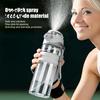 School Waterfles voor Kinderen Spray Sportfles 750ml Dubbel Gebruik Nevel en Drinkbeker met Veiligheid Koeling Hydratatie Lock Lekvrij Plastic voor Fitness