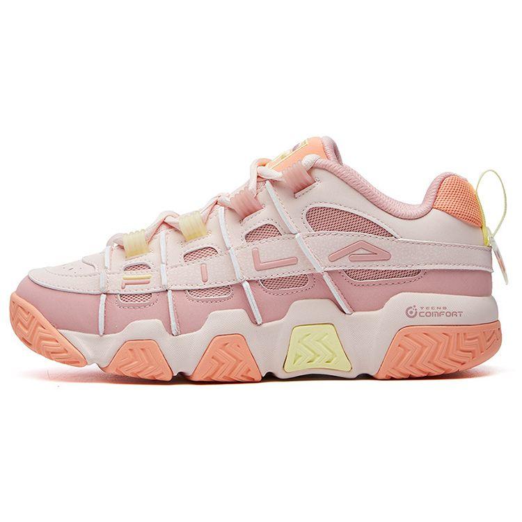 FILA Panini Fashionable Personality Versatile Low-Top Retro Basketball Shoes Women sneaker Smoky-Pink F12W111208FMA