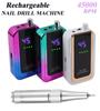 New 45000RPM Rechargeable Nail Drill Machine Low Noise Polisher for Nail Salon Tools