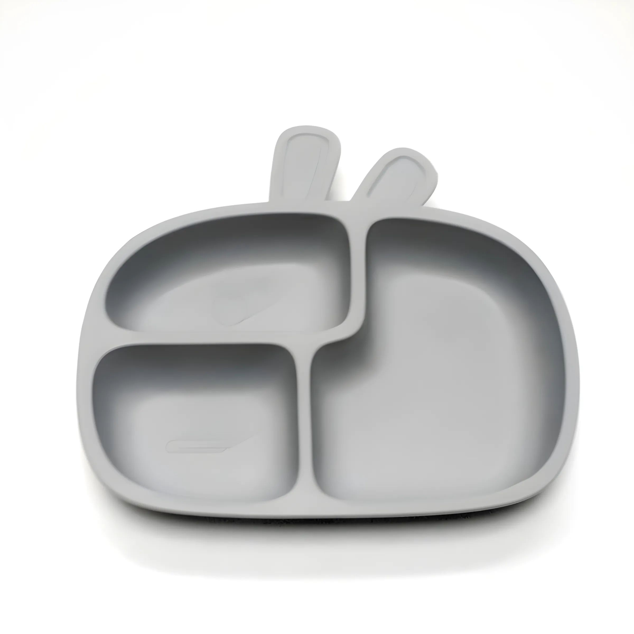 Silicone Baby Toddler Dinner Plate Food Grade Baby Supplement Bowl Set Children s Divided Dinner Plate Suction Cup One Piece