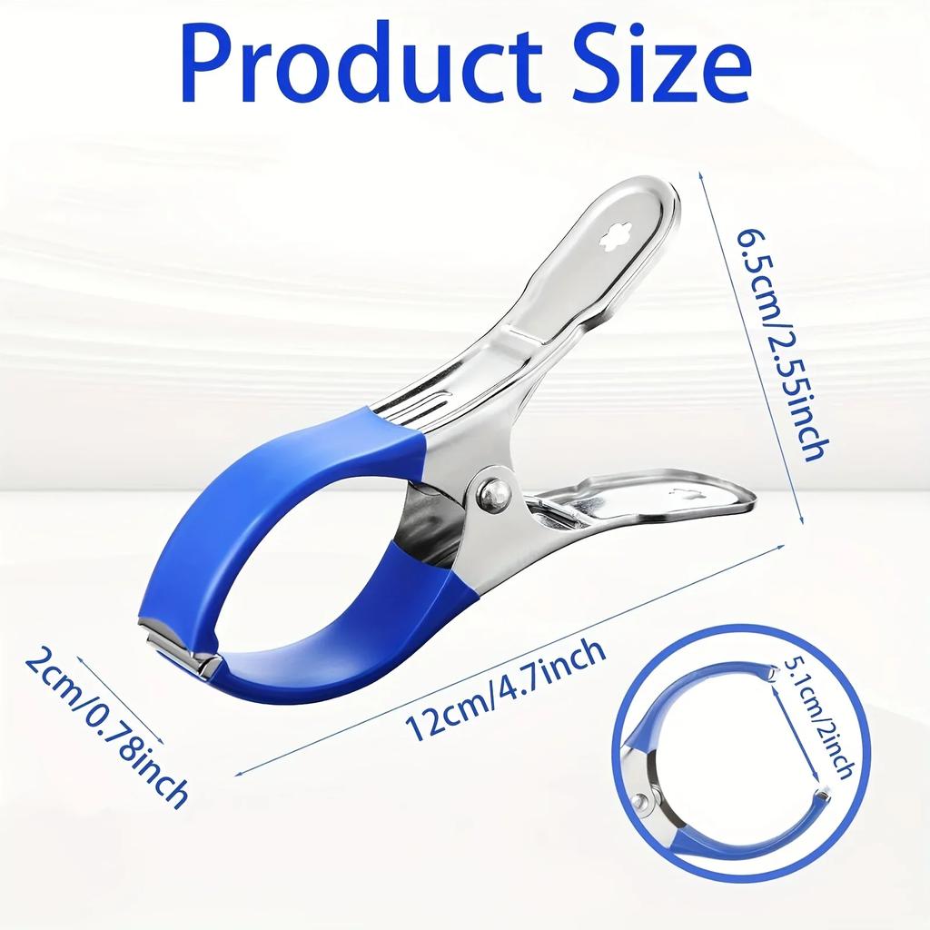 10pcs Durable Stainless Steel Pool Cover Clips with Plastic Handles - Heavy Duty Windproof Spring Clips Clothesline Clip