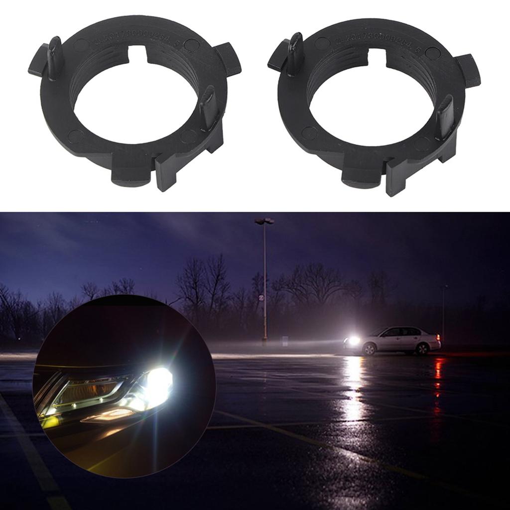1 Pair H7 LED Headlight Adapter Retainer Holder for KIA K4 K5 Sorento Veloster Santa Fe