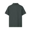 Fila Blue Solid Color Pullover Polo Neck Knitted Short Sleeve Polo Shirt Men Tops F11M622129F-BU