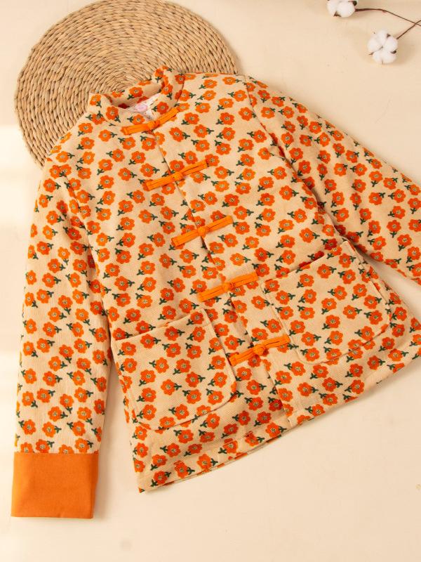 Winter New Chinese Style Pure Cotton Hand-Stitched Detachable Core Coat for Mothers