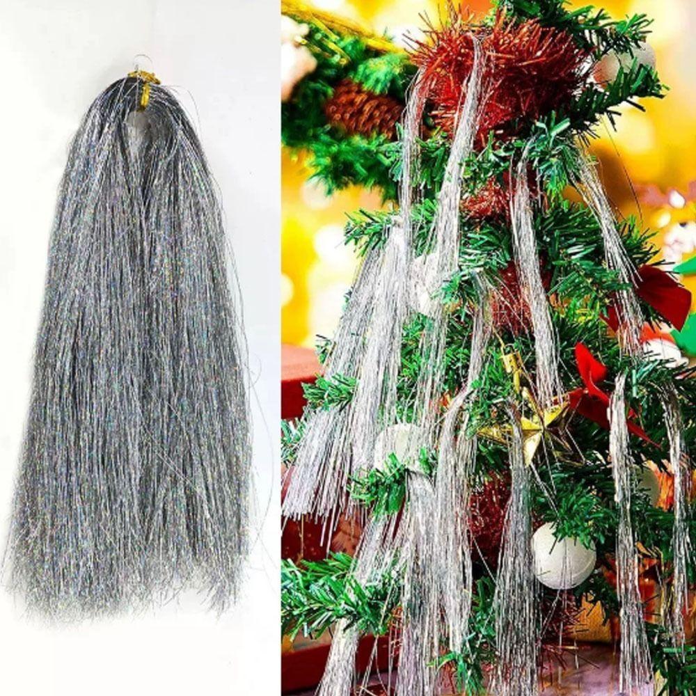 Festivals Decor Tinsel Icicle Strands Christmas Tree Tinsel Icicles  Christmas Decoration Supplies