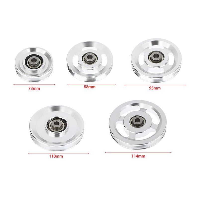 73/88/95/110/114MM Pulley Wheel Aluminium Alloy Bearing Pulley Wheel Replacement Universal Gym Accessory Bearing Pulley Wheel